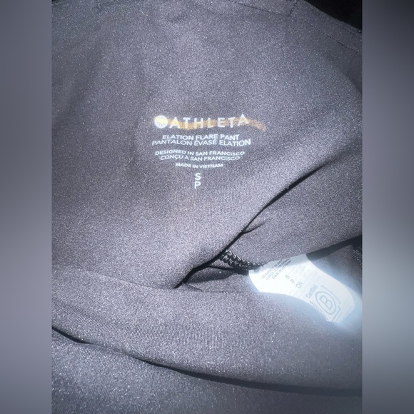 NWT- Athleta Black Elation Flare Pant - Picture 4 of 10